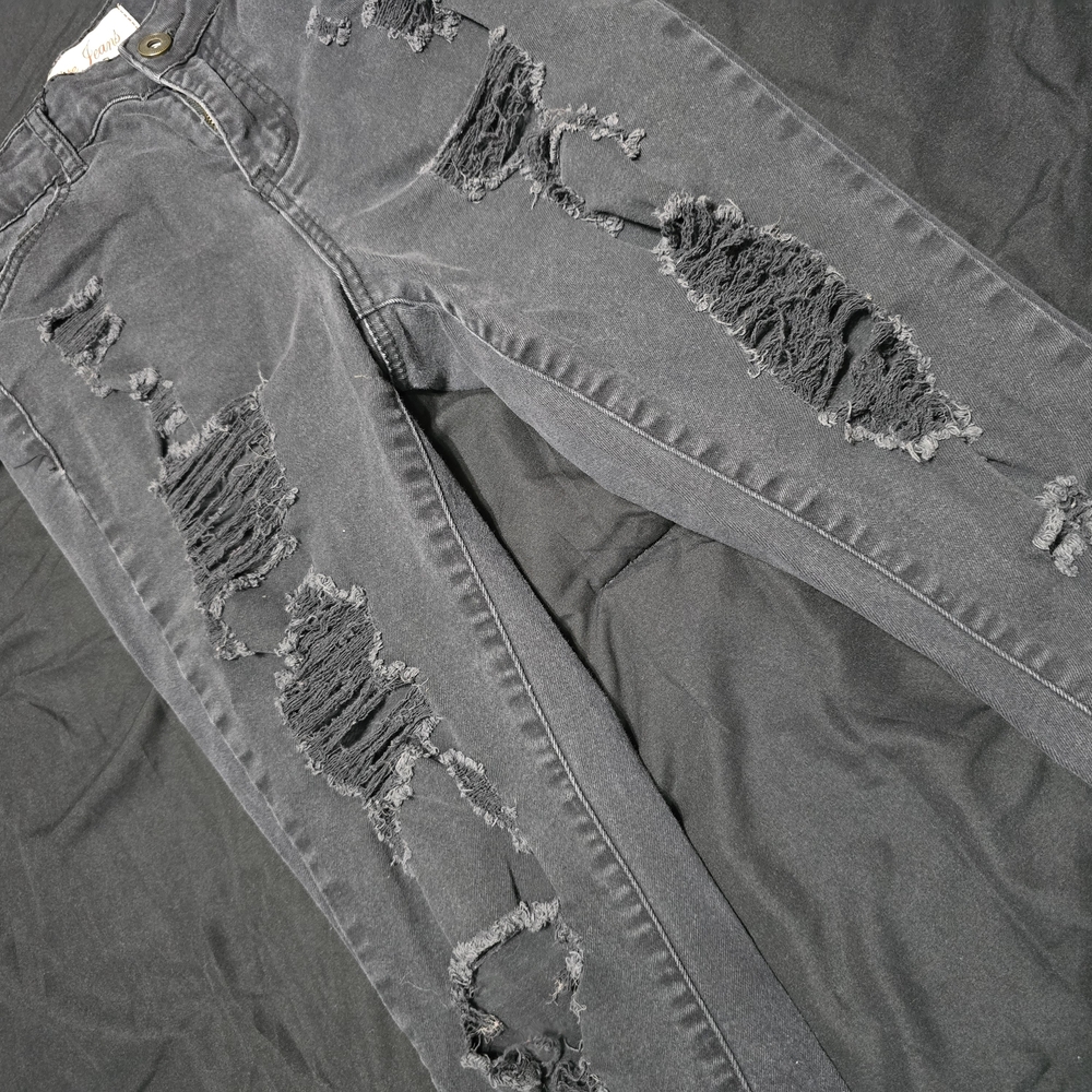 Elite Jeans Distressed Black Jeans, 5/6
